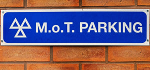 MOT test centre sign