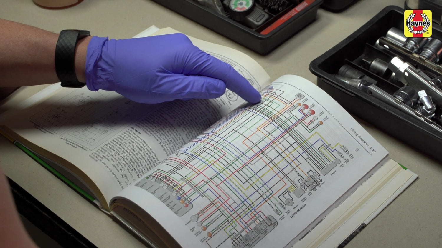 Haynes electrical diagram motorbike motorcycle