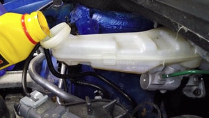 can't see brake fluid level