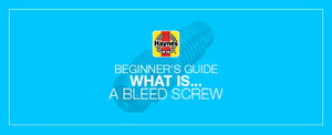 What is a bleed screw in your car (and what does it do)?