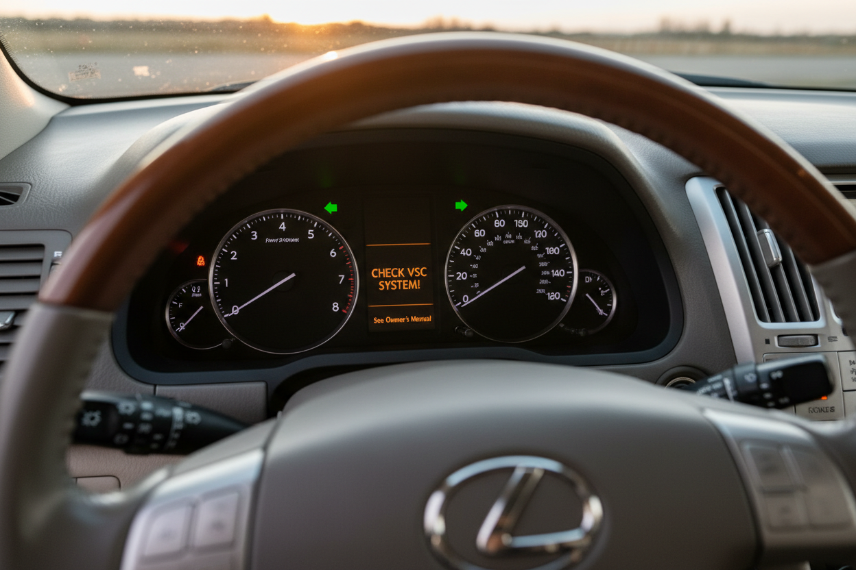 VSC warning and Lexus MoT advisory