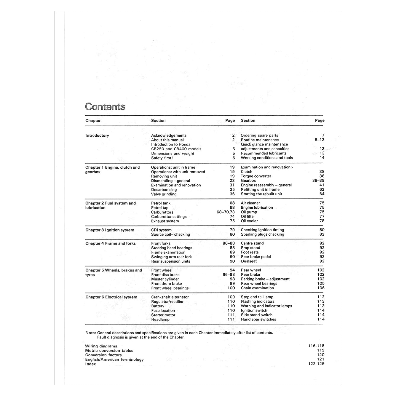 Honda CB250T, CB400T and CB400A Twins Haynes Repair Manual