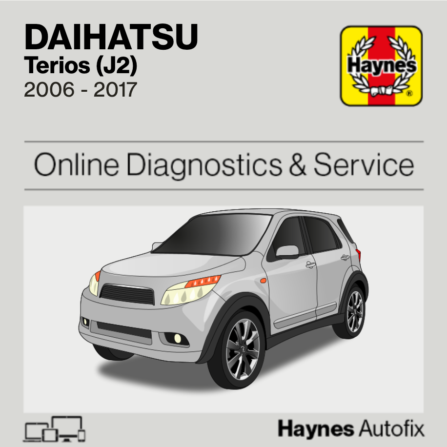Daihatsu Terios (J2) 2006 to 2017 Haynes Online Diagnostics & Service Guide