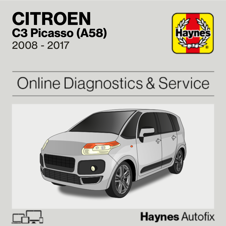 Citroen C3 Picasso (A58) 2008 to 2017 Haynes Online Diagnostics & Service Guide