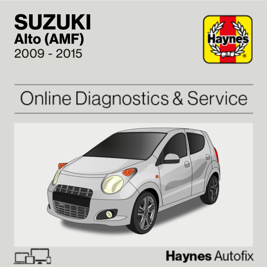 Suzuki Alto (AMF) 2009 to 2015 Haynes Online Diagnostics & Service Guide