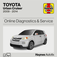 Toyota Urban Cruiser 2009 to 2014 Haynes Online Diagnostics & Service Guide