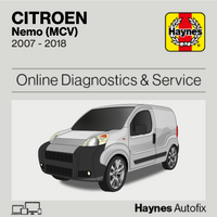 Citroen Nemo (MCV) 2007 to 2018 Haynes Online Diagnostics & Service Guide