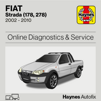Fiat Strada (178, 278) 2002 to 2010 Haynes Online Diagnostics & Service Guide
