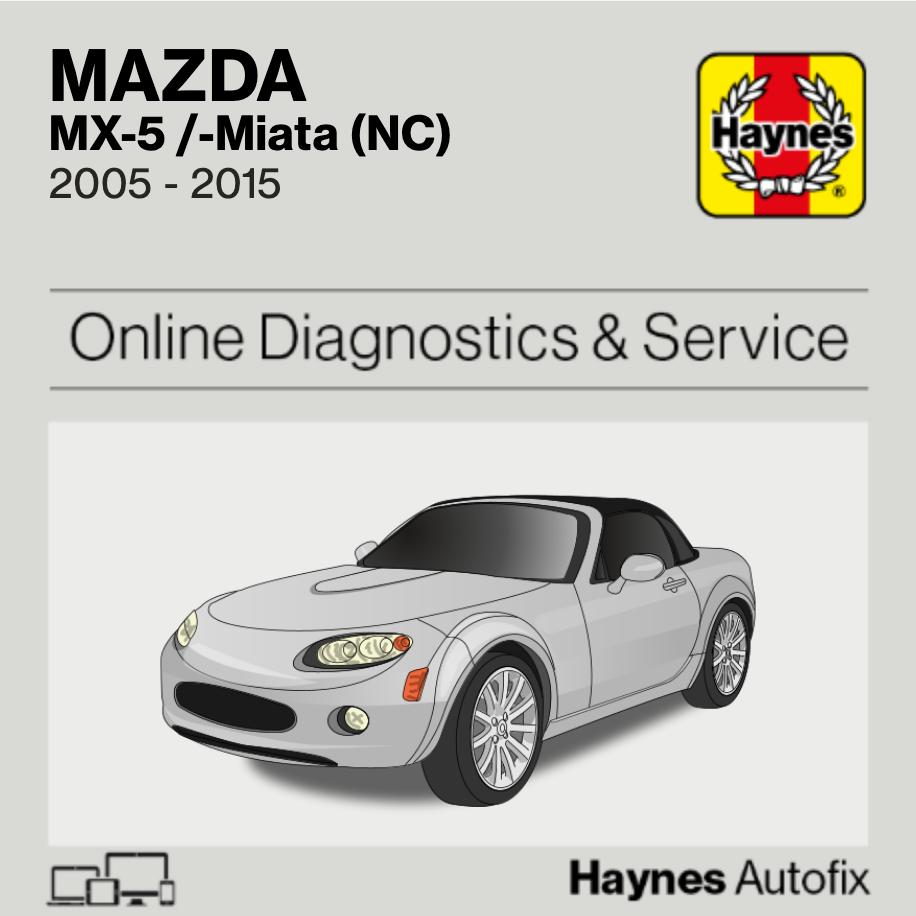 Mazda MX-5 /-Miata (NC) 2005 to 2015 Haynes Online Diagnostics & Service Guide