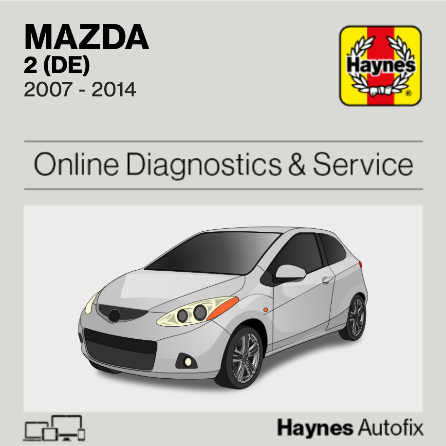 Mazda 2 (DE) 2007 to 2014 Haynes Online Diagnostics & Service Guide