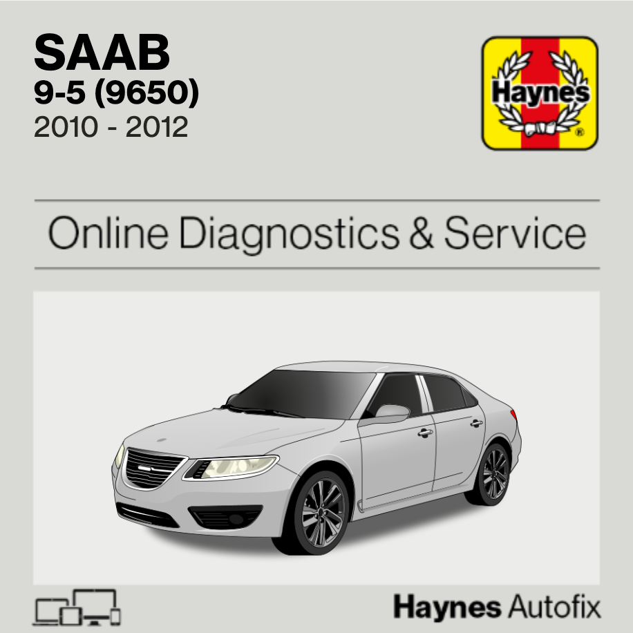 Saab 9-5 (9650) 2010 to 2012 Haynes Online Diagnostics & Service Guide
