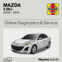 Mazda 3 (BL) 2009 to 2014 Haynes Online Diagnostics & Service Guide