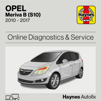 Opel Meriva B (S10) 2010 to 2017 Haynes Online Diagnostics & Service Guide