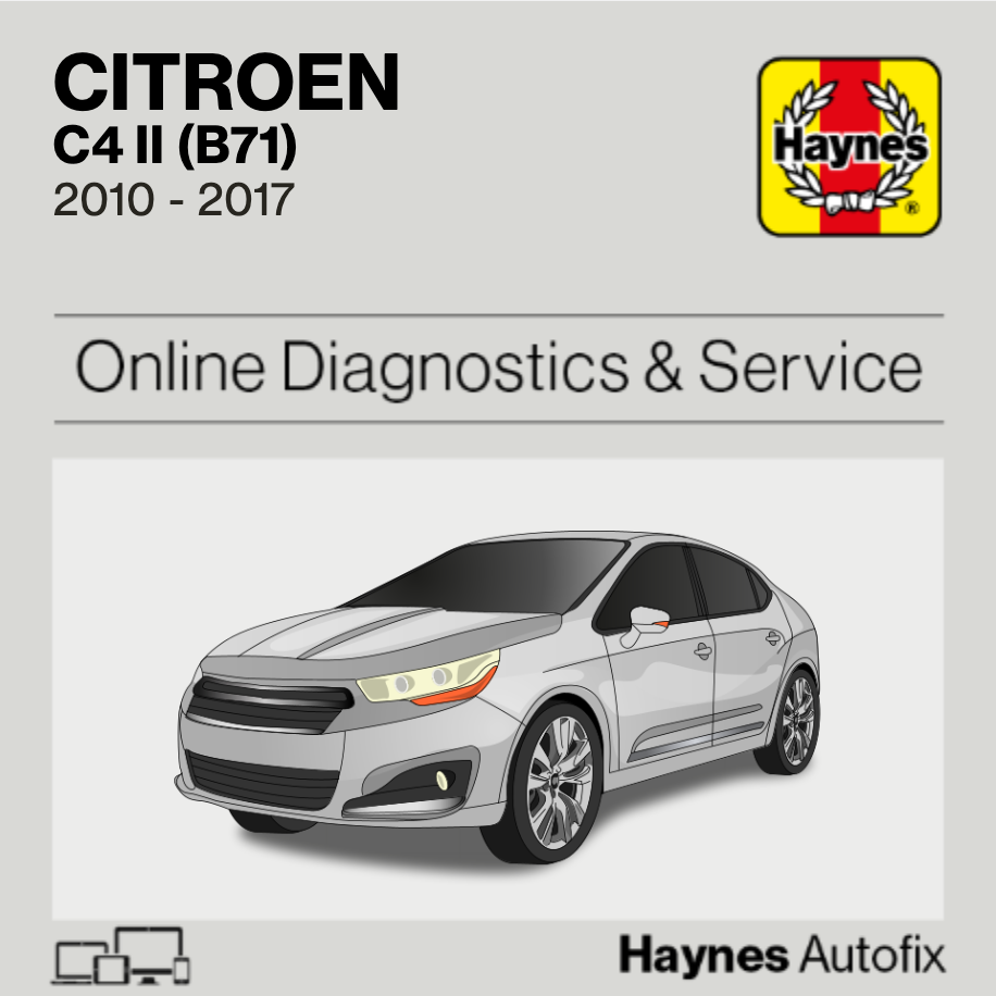 Citroen C4 II (B71) 2010 to 2017 Haynes Online Diagnostics & Service Guide