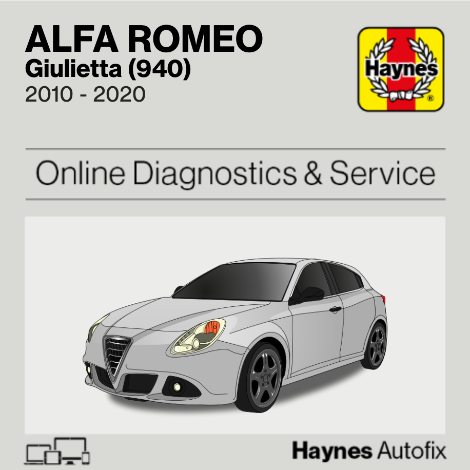 Alfa Romeo Giulietta (940) 2010 to 2020 Haynes Online Diagnostics & Service Guide