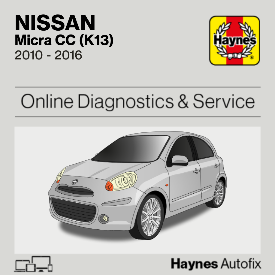 Nissan Micra CC (K13) 2010 to 2016 Haynes Online Diagnostics & Service Guide