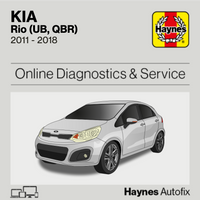 Kia Rio (UB, QBR) 2011 to 2018 Haynes Online Diagnostics & Service Guide