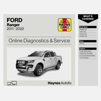 Ford Ranger 2011 to 2022 Haynes Online Diagnostics & Service Guide