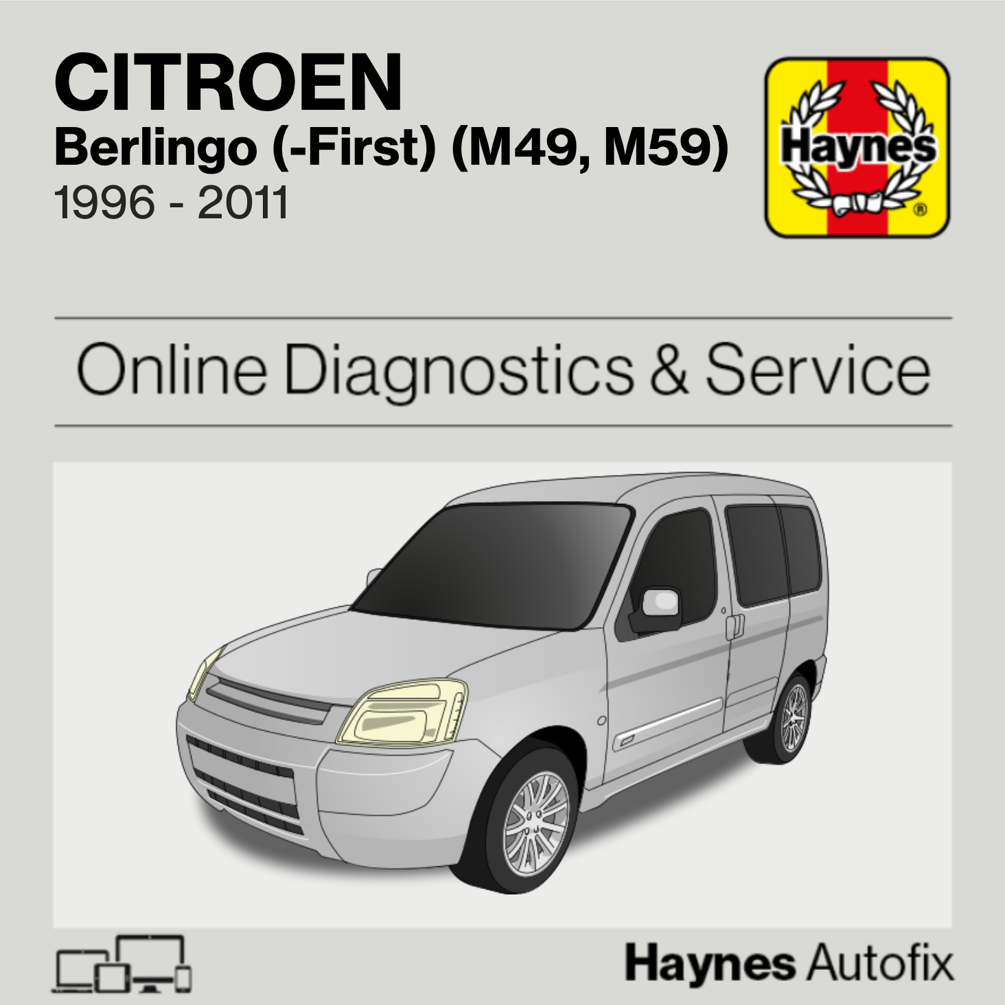 Citroen Berlingo (-First) (M49, M59) 1996 to 2011 Haynes Online Diagnostics & Service Guide