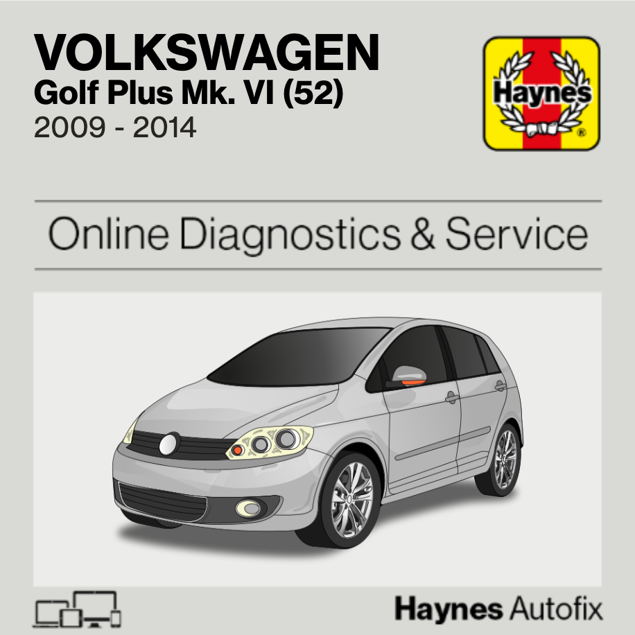 Volkswagen Golf Plus Mk6 (52) 2009 to 2014 Haynes Online Diagnostics & Service Guide
