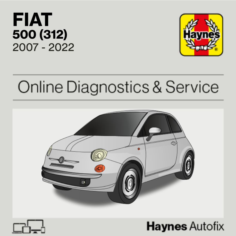 Fiat 500 (312) 2007 to 2022 Haynes Online Diagnostics & Service Guide