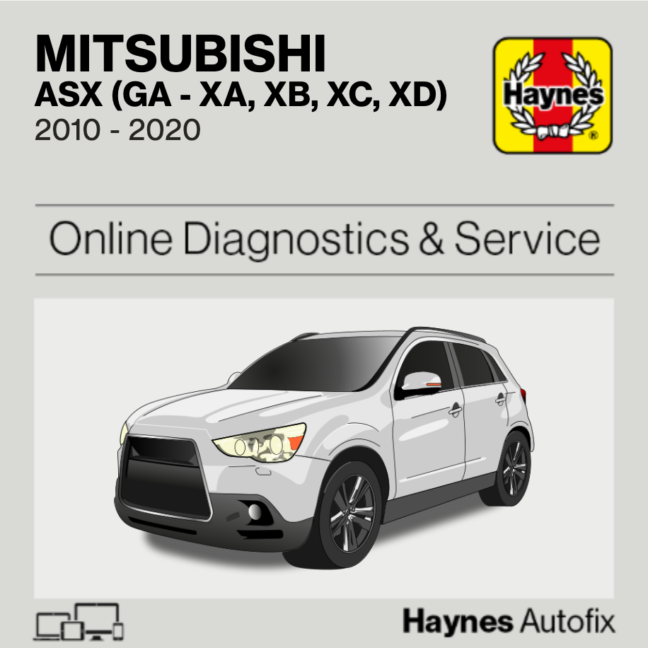 Mitsubishi ASX (GA - XA, XB, XC, XD) 2010 to 2020 Haynes Online Diagnostics & Service Guide
