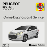 Peugeot 308 (T7) 2007 to 2015 Haynes Online Diagnostics & Service Guide