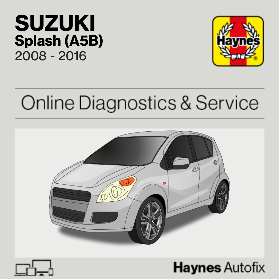 Suzuki Splash (A5B) 2008 to 2016 Haynes Online Diagnostics & Service Guide