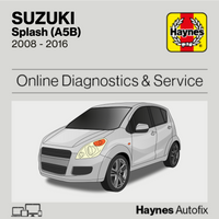 Suzuki Splash (A5B) 2008 to 2016 Haynes Online Diagnostics & Service Guide