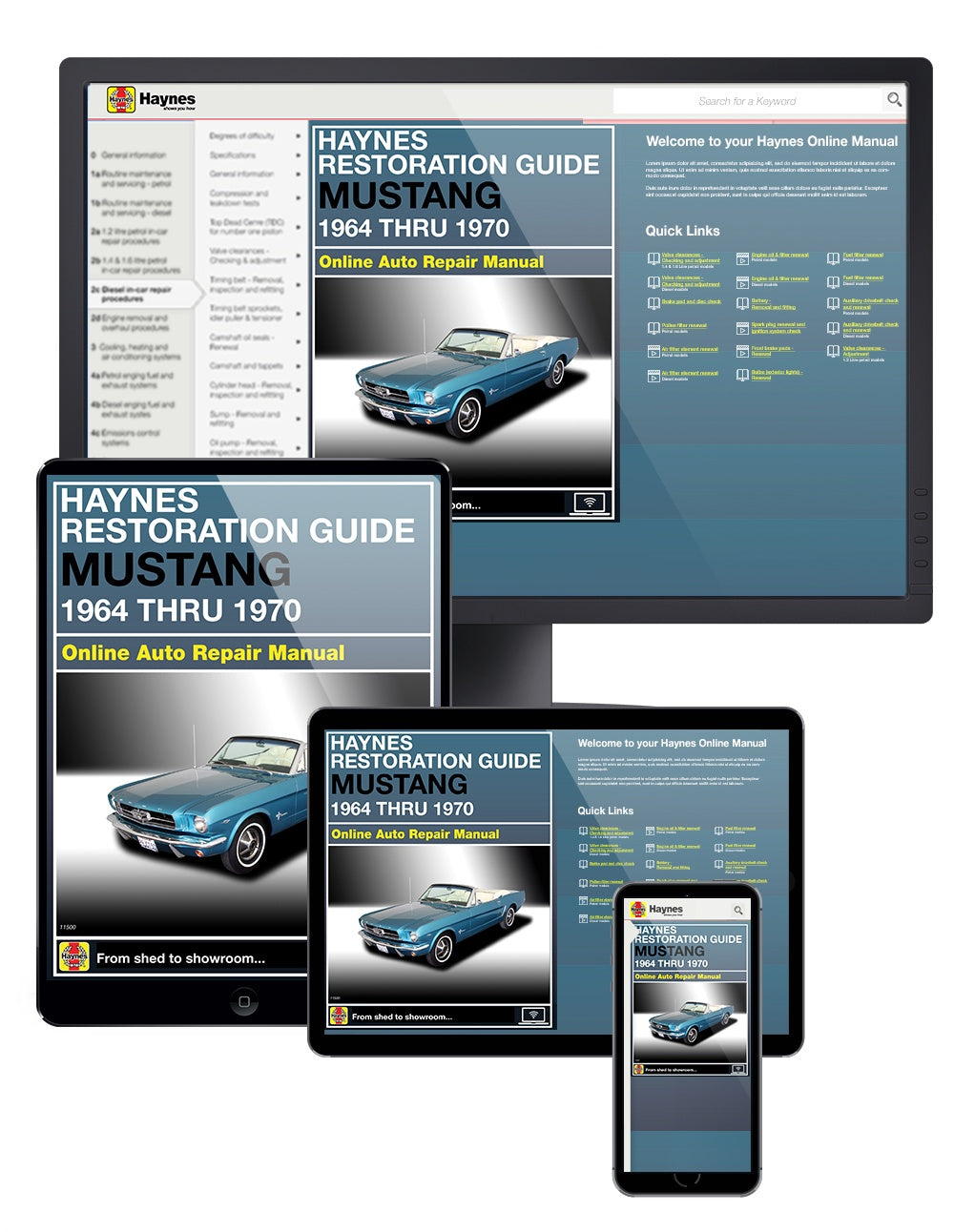 Ford Mustang Haynes Restoration Guide (1964-1970) Haynes Repair Manual (USA)