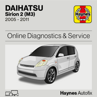 Daihatsu Sirion 2 (M3) 2005 to 2011 Haynes Online Diagnostics & Service Guide