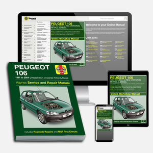 DIY Maintenance & Repair Manuals for Peugeot 106 Cars