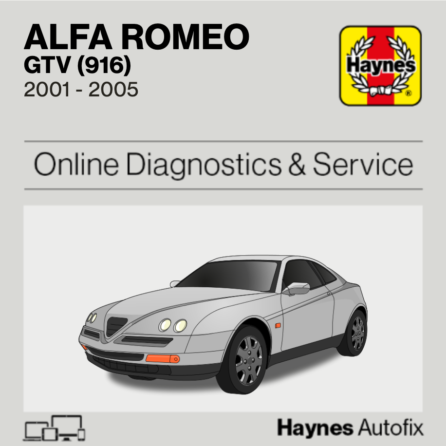 Alfa Romeo GTV (916) 2001 to 2005 Haynes Online Diagnostics & Service Guide
