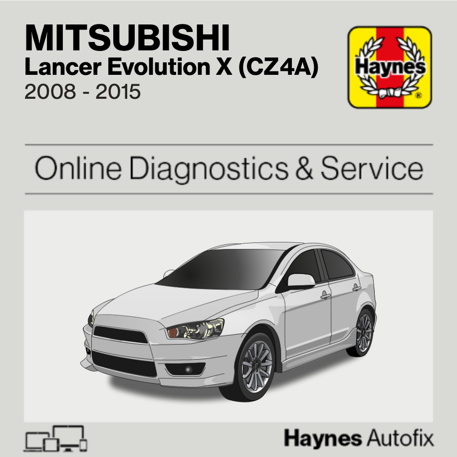 Mitsubishi Lancer Evolution X (CZ4A) 2008 to 2015 Haynes Online Diagnostics & Service Guide