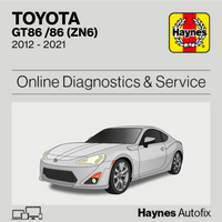 Toyota GT86 /86 (ZN6) 2012 to 2021 Haynes Online Diagnostics & Service Guide