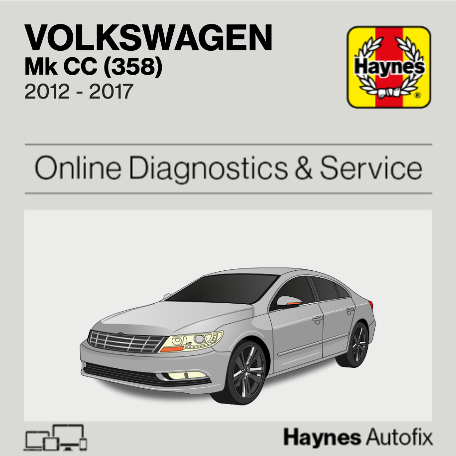 Volkswagen CC (358) 2012 to 2017 Haynes Online Diagnostics & Service Guide
