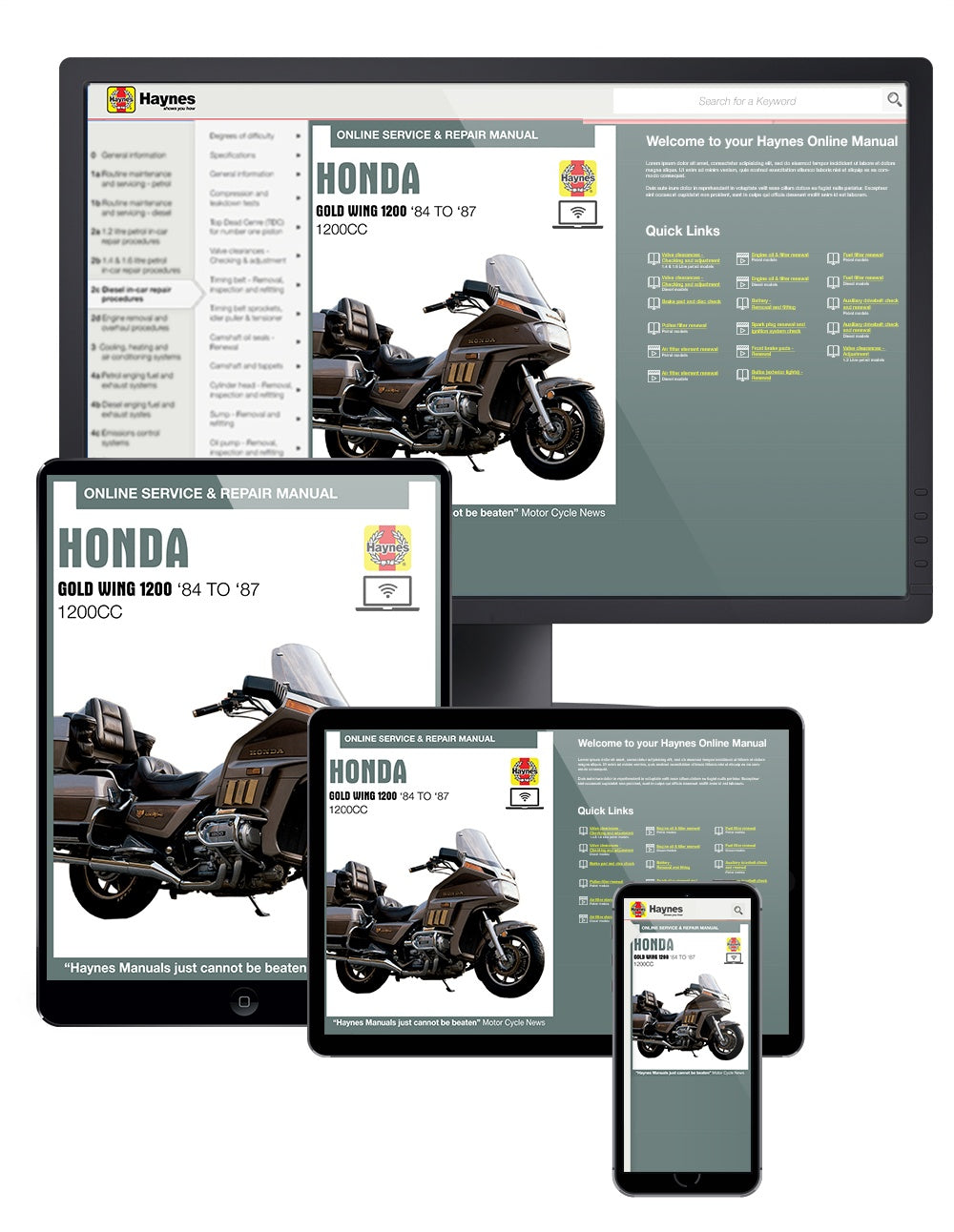 Honda Gold Wing 1200 (USA) (1984-1987) Haynes Repair Manual