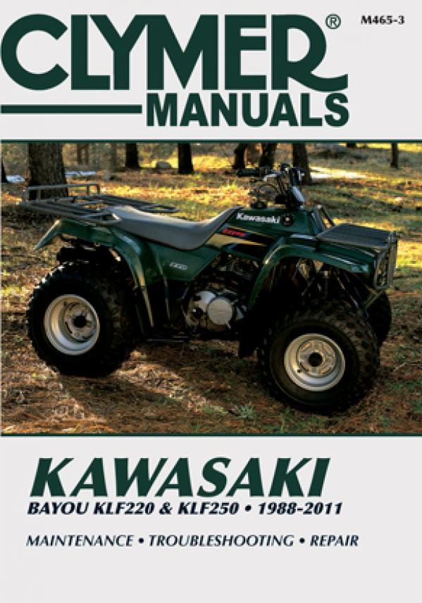 Kawasaki Bayou KLF220 & KLF250 ATV (1988-2011) Service Repair Manual