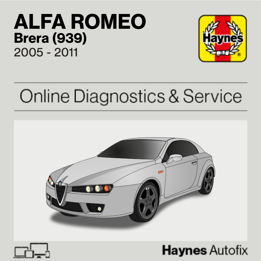 Alfa Romeo Brera (939) 2005 to 2011 Haynes Online Diagnostics & Service Guide