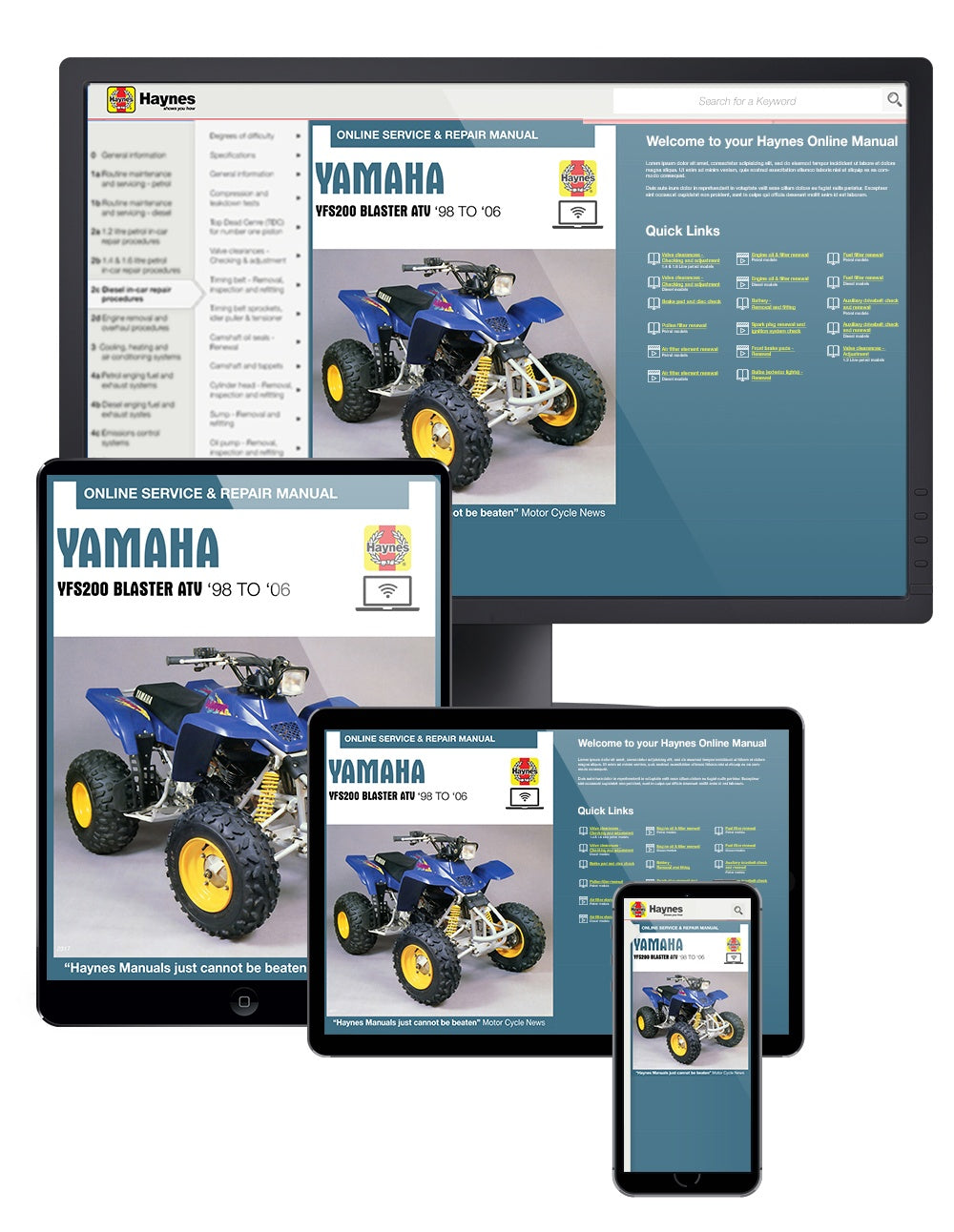 Yamaha YFS200 Blaster ATV (1988-2006) Haynes Repair Manual