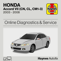 Honda Accord VII (CN, CL, CM1-3) 2003 to 2008 Haynes Online Diagnostics & Service Guide