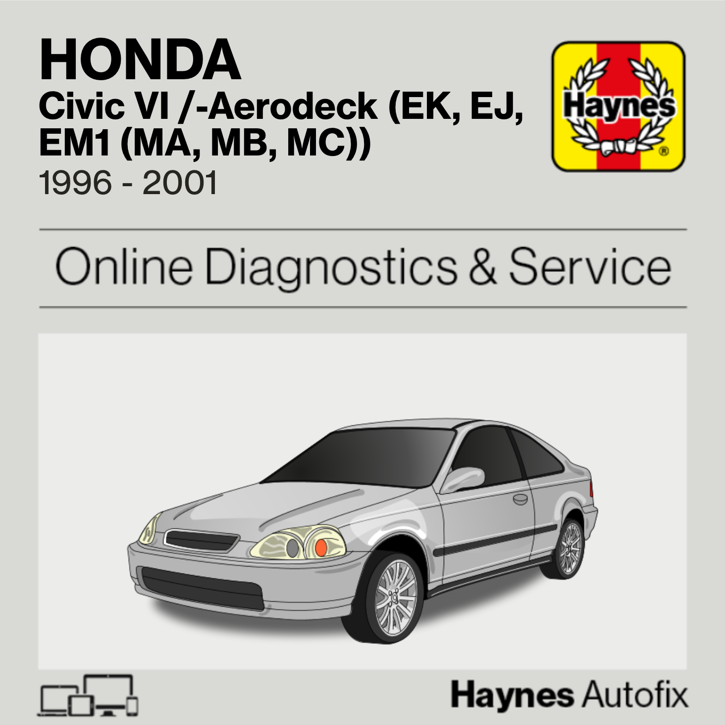 Honda Civic VI /-Aerodeck (EK, EJ, EM1 (MA, MB, MC)) 1996 to 2001 Haynes Online Diagnostics & Service Guide