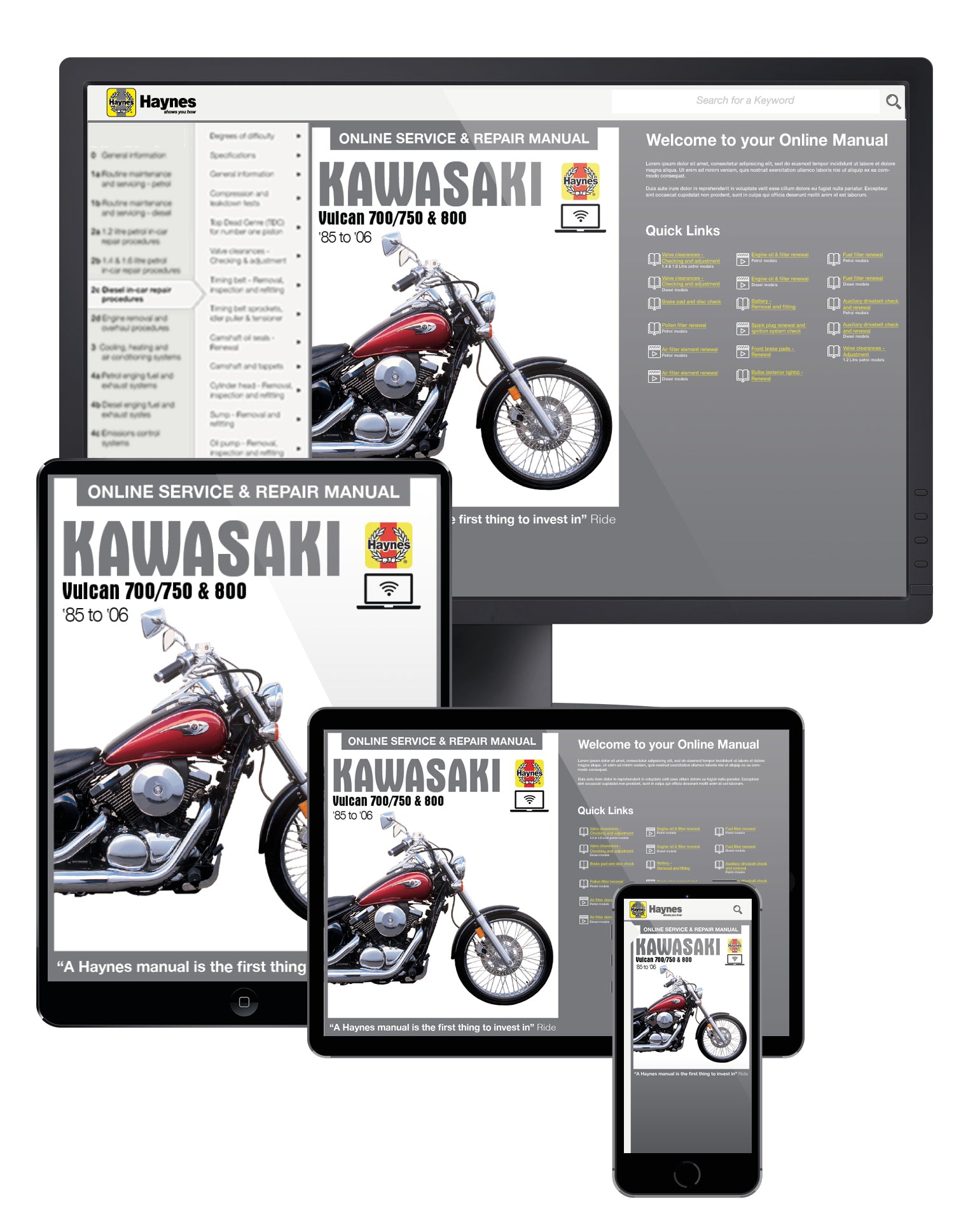 Kawasaki Vulcan 700/750 & 800 (1985-2006) Haynes Repair Manual