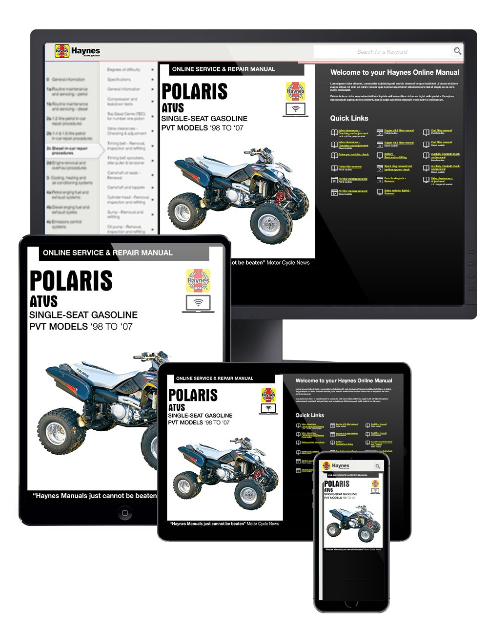 Polaris ATVs (1998-2007) Haynes Repair Manual