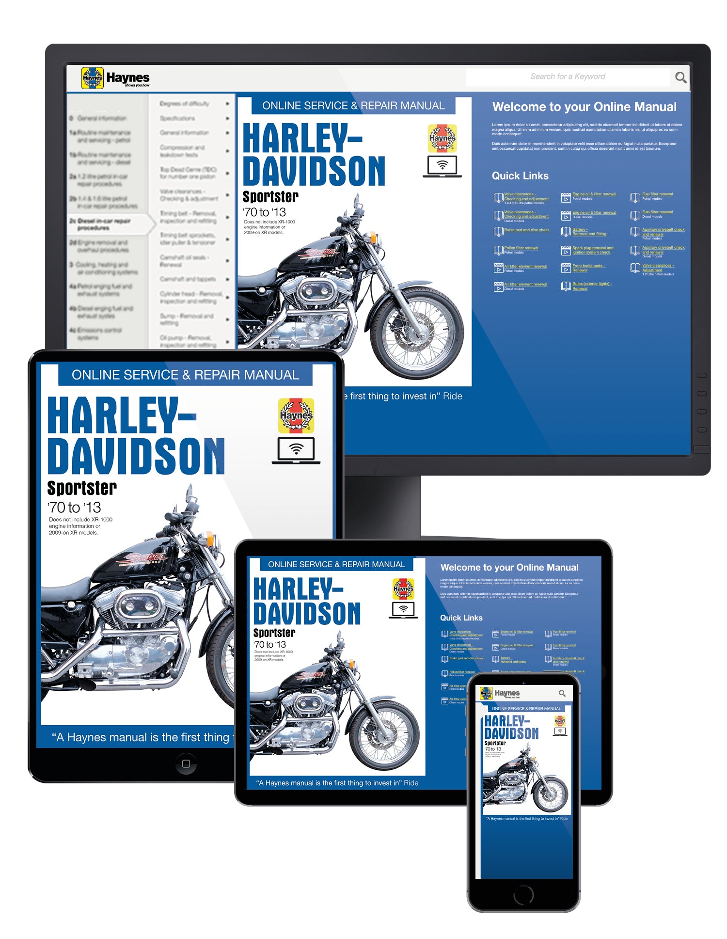 Harley-Davidson Sportsters (1970-2013) Haynes Repair Manual