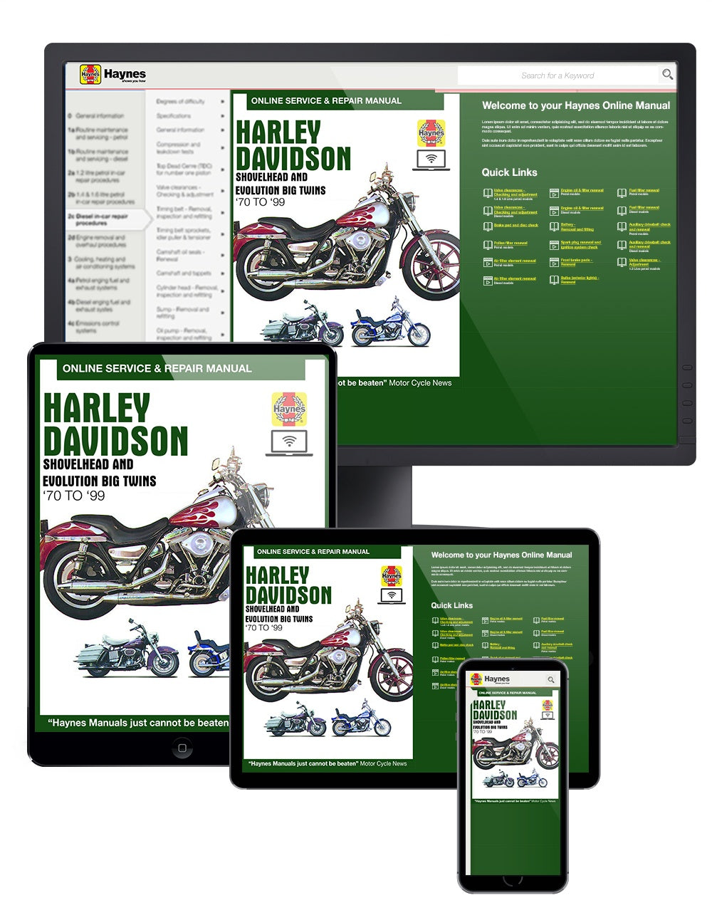 Harley-Davidson Shovelhead & Evolution Big Twins (1970-1999) Haynes Repair Manual