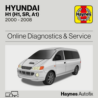 Hyundai H1 (H1, SR, A1) 2000 to 2008 Haynes Online Diagnostics & Service Guide