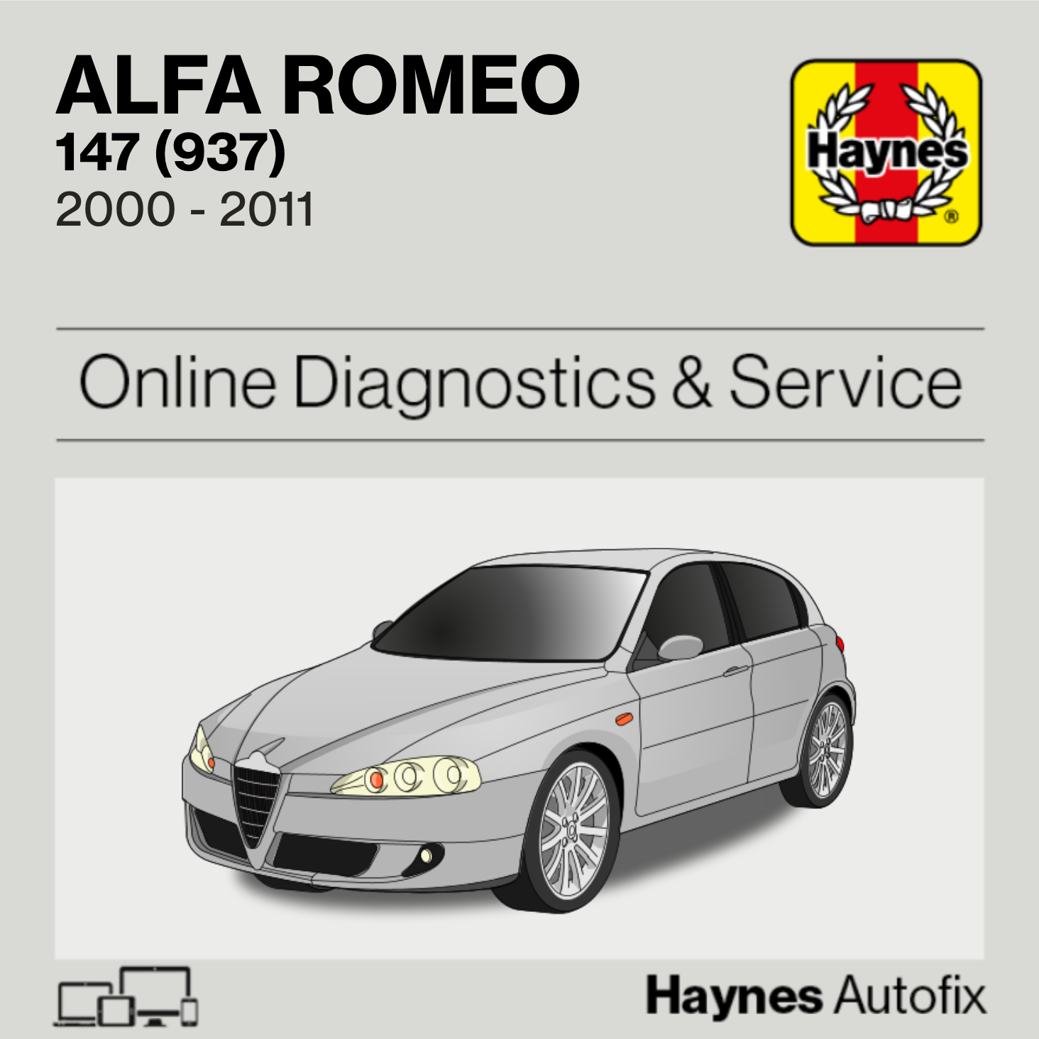 Alfa Romeo 147 (937) 2000 to 2011 Haynes Online Diagnostics & Service Guide