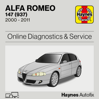 Alfa Romeo 147 (937) 2000 to 2011 Haynes Online Diagnostics & Service Guide