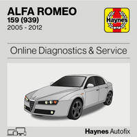 Alfa Romeo 159 (939) 2005 to 2012 Haynes Online Diagnostics & Service Guide